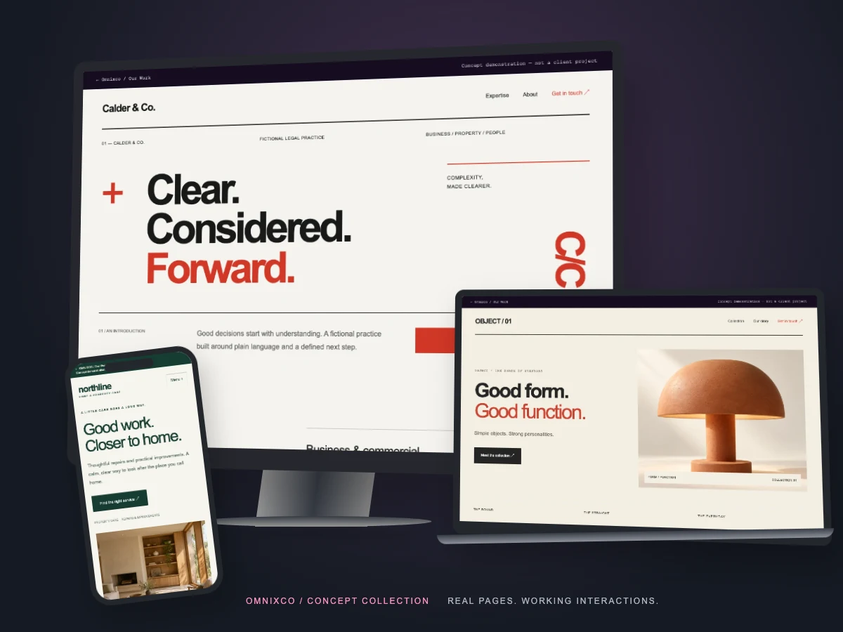 Illustrative example · no client results