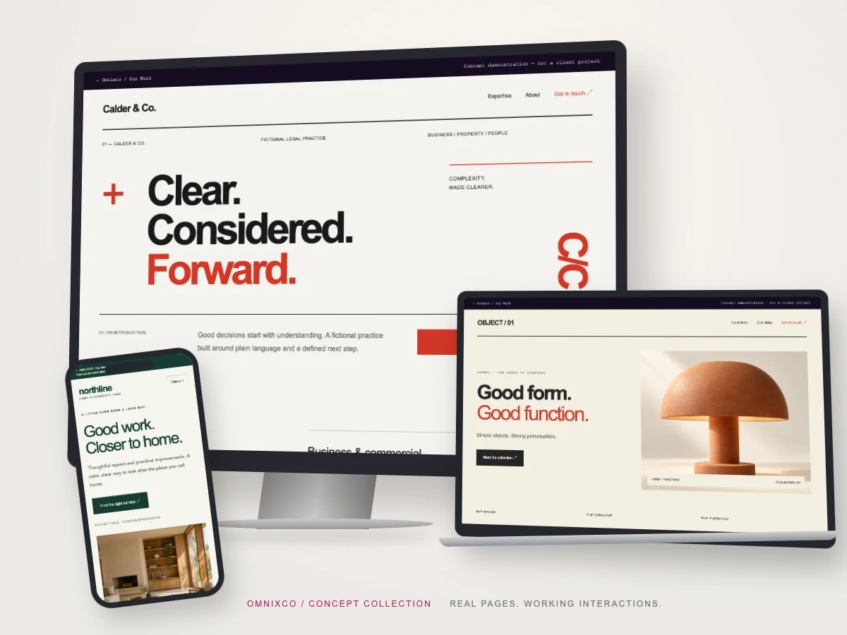 Illustrative example · no client results
