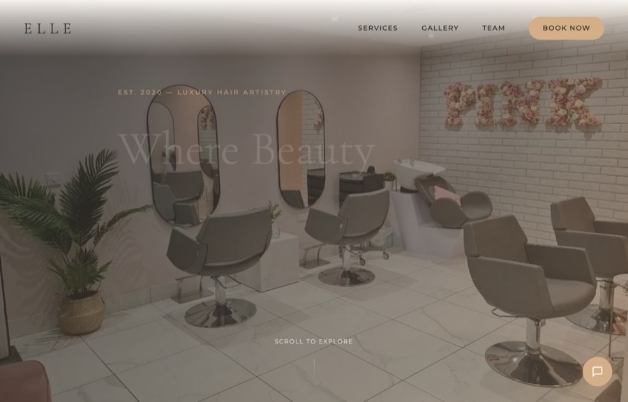 Luxury Salon demo site